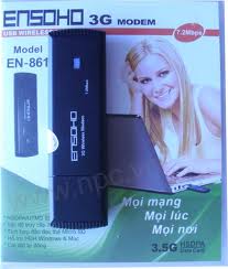 USB WIRELESS MODEM ENSOHO 3G EN-861, MUA BAN USB 3G ENSOHO, USB 3G EN-861
